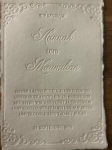 Letterpress - Individuelle Papeterie