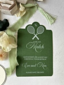 Individuelle Papeterie mit Weißdruck